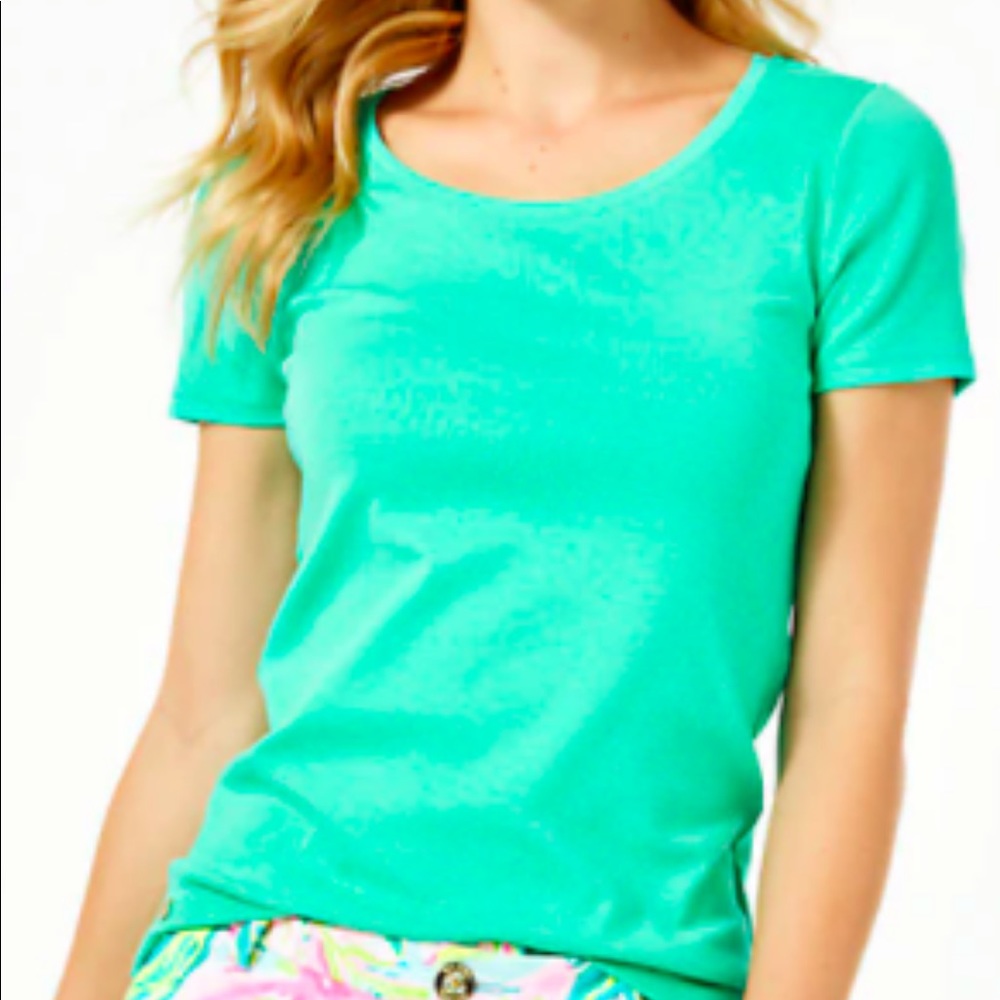 Lilly Pulitzer halee top gustavia green